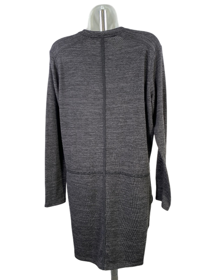 Athleta Women's Gray Destiny Technie Long Sleeve Knit Dress - M image 2