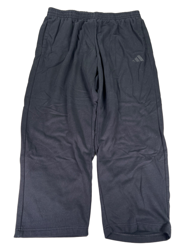 adidas Women's Black Loose Straight Leg Sweatpants - 2XL