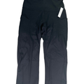 Ododos Women's Black Pull On High Rise Pocket Yoga Capri Leggings - L