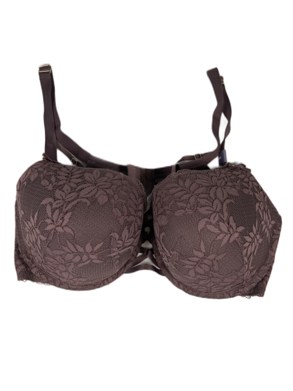 Cacique Women's Purple Lace Boost Balconette Underwire Bra - 44DD