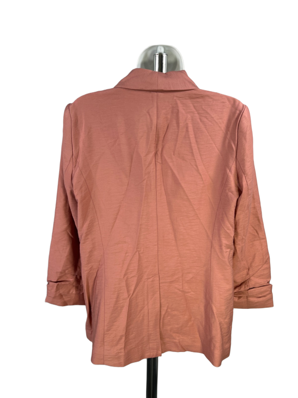 LC Lauren Conrad Women's Pink 3/4 Sleeve Single Button Blazer Jacket - S image 2