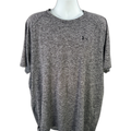 Under Armour Men's Black Heathered Short Sleeve Tech Active Shirt - 2XL Tall