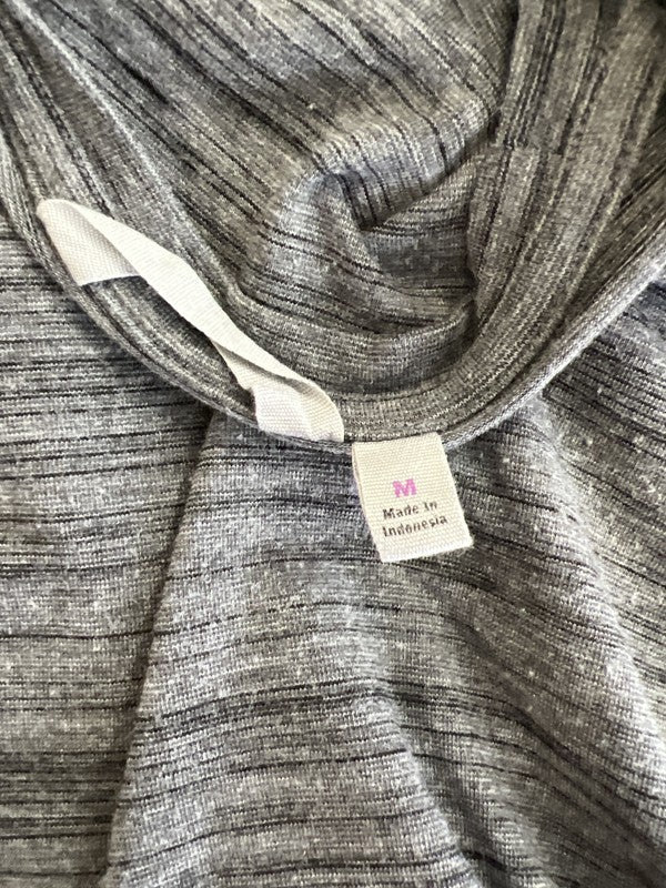 Athleta Women’s Gray Ruched Avenues Long Sleeve T-Shirt Dress - M image 3