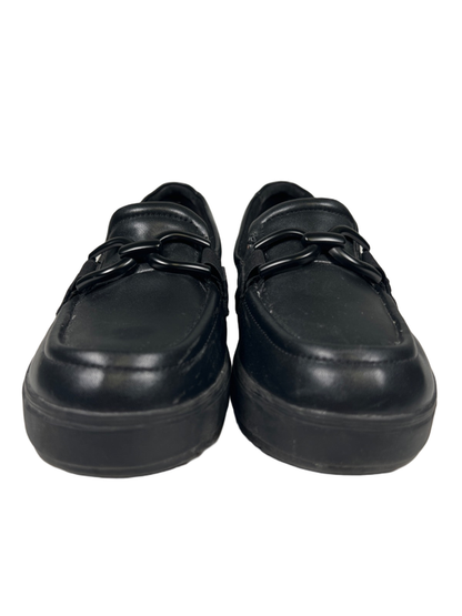 Clarks Collection Women's Black Leather Zylah Top Platform Loafers - 7.5 image 2