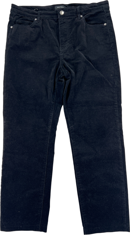 Well Worn Women’s Black Straight Leg Corduroy Jeans - 12