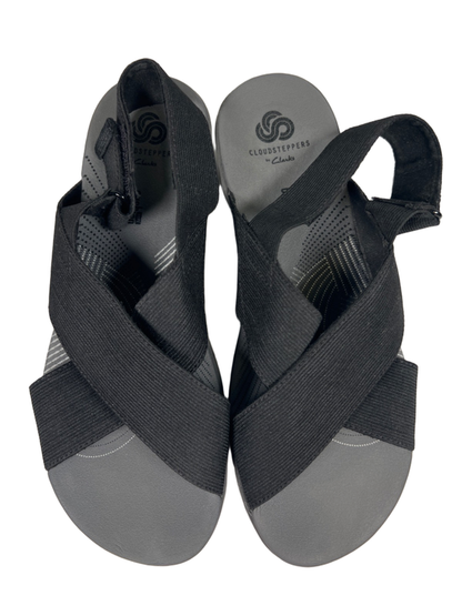 Clarks Cloudsteppers Women's Black Slingback Open Toe Sandals - 7.5 image 3
