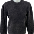 White House Black Market Women’s Black Metallic Mock Neck Sweater - S