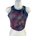 Athleta Women's Purple Tie-Dye Powervita Concious Cropped Athletic Bra - S
