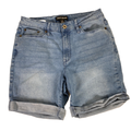 DKNY Women's Light Wash Stretch Drawstring Denim Jean Shorts - 6