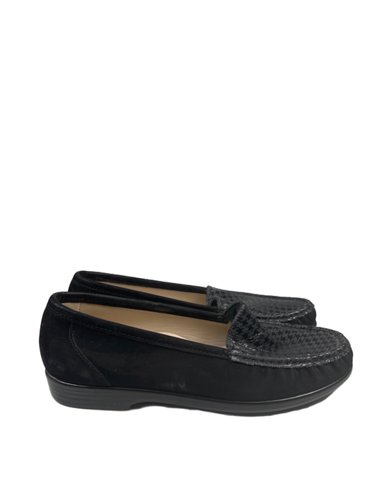 SAS Women's Black Tetris Houndstooth Tripad Simplify Slip On Loafers - 8