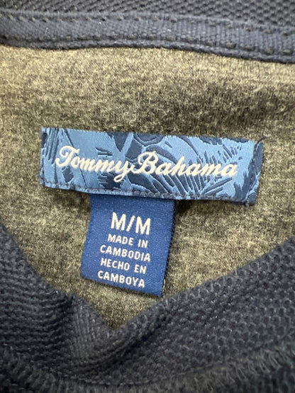 Tommy Bahama Men's Blue Waffle Knit Long Sleeve Lounge Shirt - M image 3
