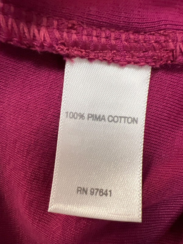 J Jill Women's Pink/Purple Seamed Scoop Neck 3/4 Sleeve Shirt - L image 4