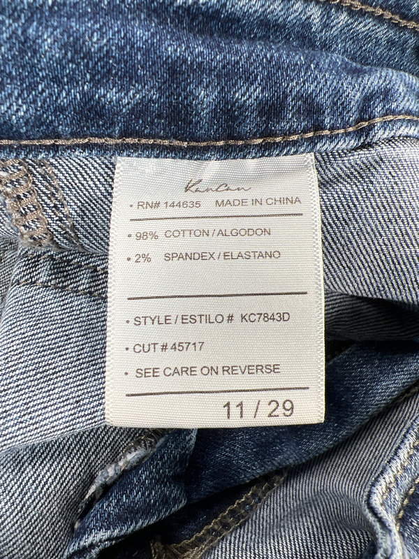 KanCarn Women’s Medium Wash Avery Straight Leg Cargo Jeans - 11/29 image 4