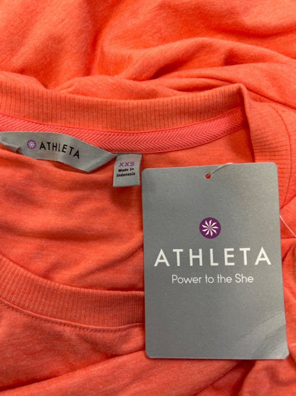 Athleta Women's Orange/Pink Heather Short Sleeve Topanga Tee Dress - XXS image 3