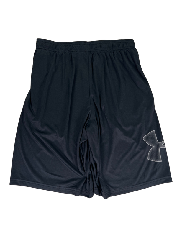 Under Armour Men's Black Heatgear Loose Tech Logo Graphic Athletic Shorts - M image 2