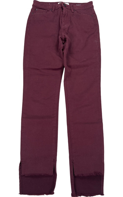 DL1961 Women’s Burgundy Red Chrissy Trimtone Skinny Jeans - 26 image 2