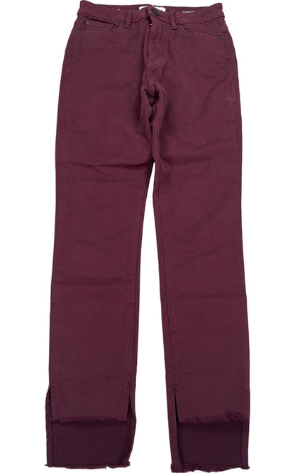 DL1961 Women’s Burgundy Red Chrissy Trimtone Skinny Jeans - 26 image 2