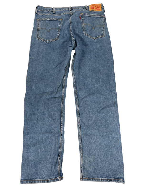 Levi's Men's Light Wash 505 Regular Fit Denim Jeans - 38x32 image 2