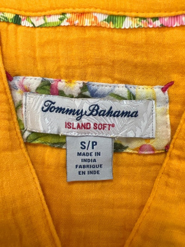 Tommy Bahama Women's Yellow Island Soft Gauze Short Cuff Sleeve Shirt - S image 3