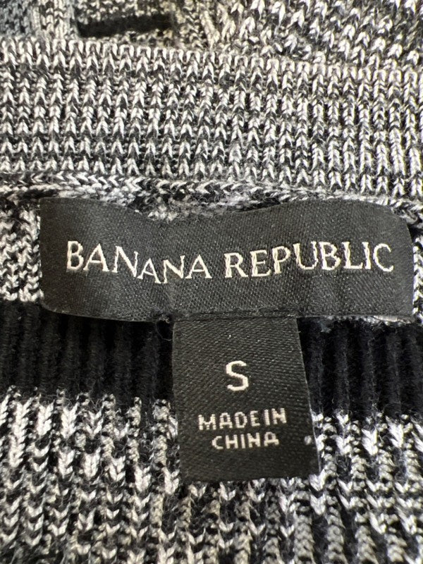 Banana Republic Women's Black/White Long Sleeve Skinny Ribbed Sweater - S image 3