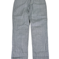 Eileen Fisher Women's Blue/White Striped Slim Boyfriend Jeans - 12