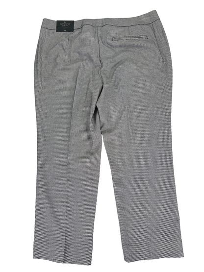 Worthington Women's Black/White Geometric Slim Fit Cropped Dress Pants - 16 image 2