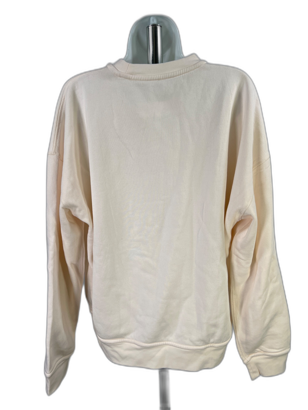 Lunya Women's Ivory Cream Reversible Crewneck Sweatshirt - M/L image 2