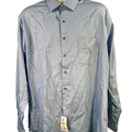 Van Heusen Men's Blue Regular Stretch Long Sleeve Button Up Shirt - XL
