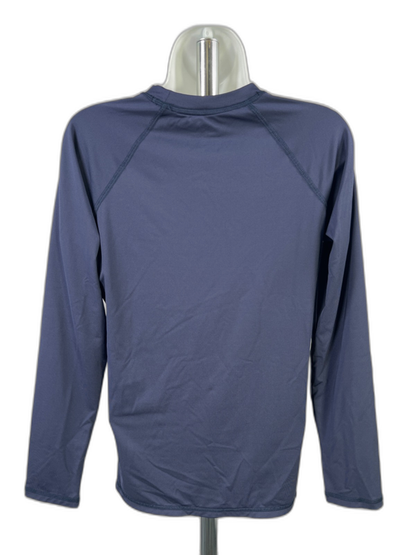 Nike Women's Blue Dri-Fit Rashguard Long Sleeve Swim Shirt - M image 2
