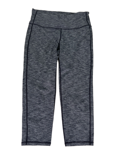 Athleta Women's Gray Heathered High Rise Chaturanga Capri Leggings - S