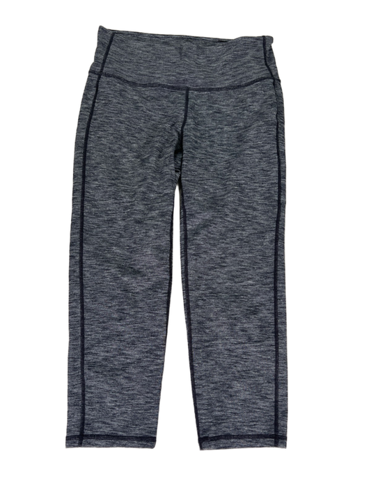 Athleta Women's Gray Heathered High Rise Chaturanga Capri Leggings - S