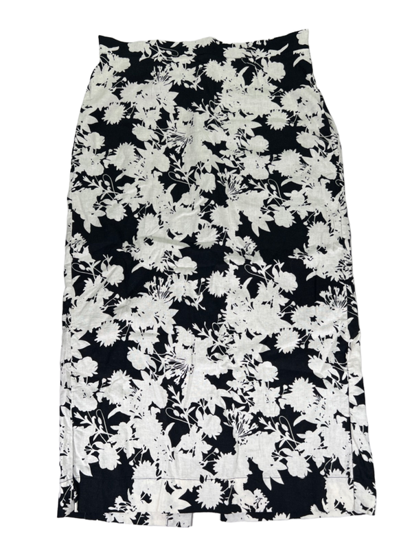 LOFT Women's Black/White Floral Sleeveless Button Up Blouse  W/ Maxi Skirt- L/12 image 4