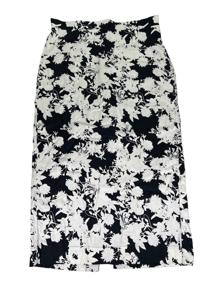 LOFT Women's Black/White Floral Sleeveless Button Up Blouse  W/ Maxi Skirt- L/12 image 4