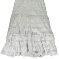 Max Studio Women's White Textured Pull On Lined Midi Skirt - XL
