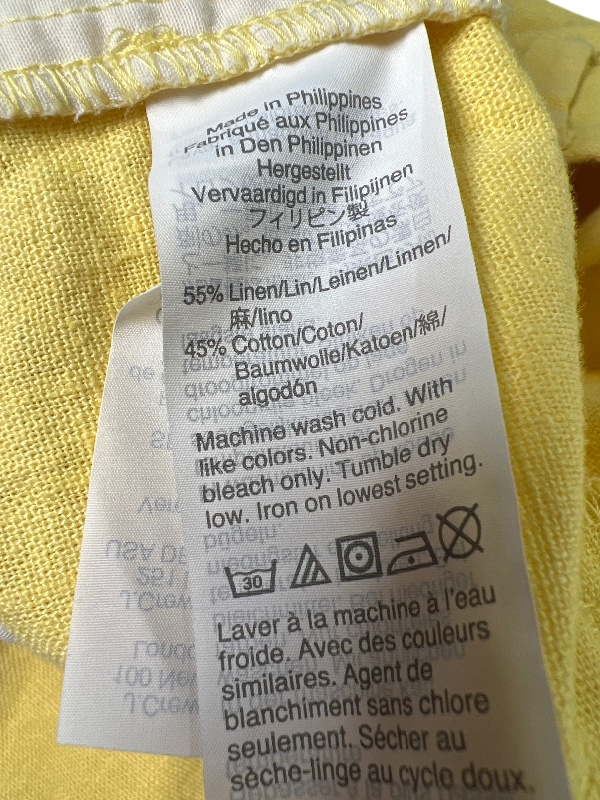 J.Crew Women's Yellow Scallop Hem Linen Shorts - 12 image 4