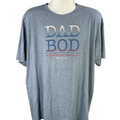 Travis Mathew Men's Blue Graphic "Dad Bod" Short Sleeve T-Shirt - XXL