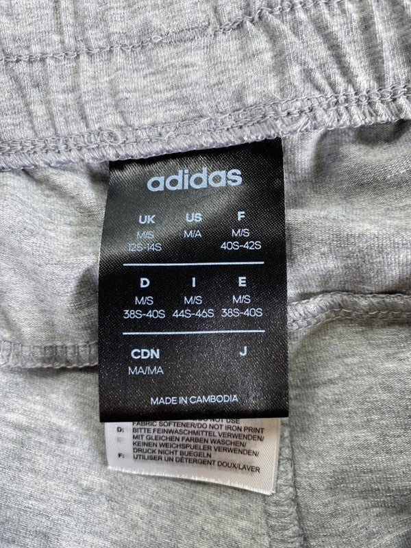 adidas Women's Gray/Pink Striped Drawstring Jogger Sweatpants - M image 3