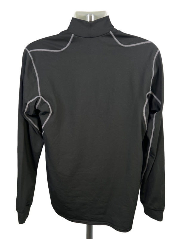 Nike Pro Men's Black Core Thermal Fitted Mock Long Sleeve Athletic Shirt - XL image 2