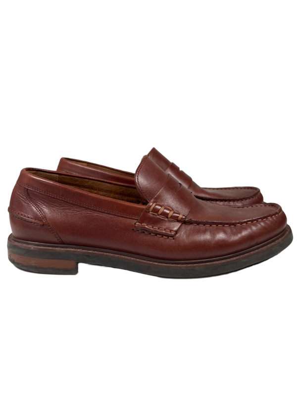 Cole Haan Men's Brown Leather Pinch Prep Slip On Penny Loafers - 8