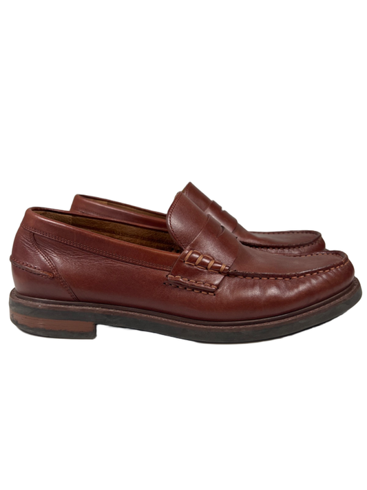 Cole Haan Men's Brown Leather Pinch Prep Slip On Penny Loafers - 8