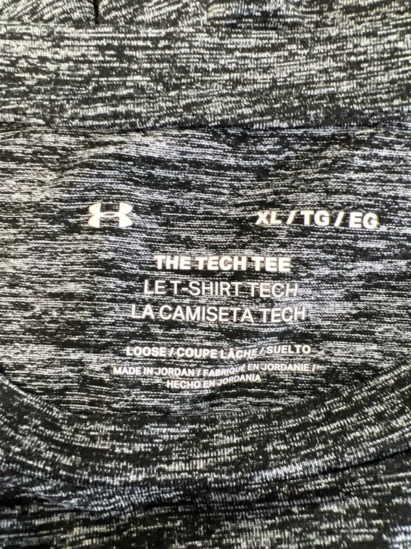 Under Armour Men's Gray Heathered Short Sleeve Athletic Shirt - XL image 3
