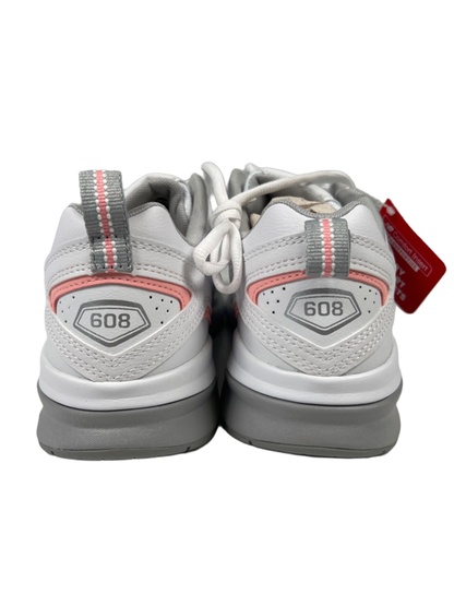 New Balance Women's Pink/White Leather 608v5 ABZORB Lace Up Sneakers - 8.5 image 5