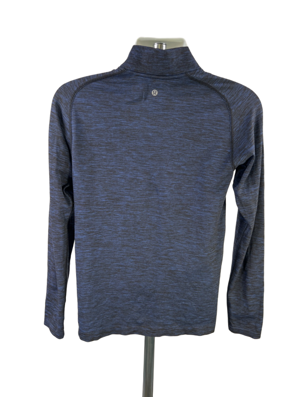 Lululemon Men’s Blue Metal Vent Tech Long Sleeve 1/4 Zip Pullover Shirt - S image 2