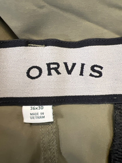 Orvis Men's Green Adventure Stretch Ripstop Water Repellent Pants - 36x30 image 3
