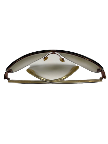 Marc by Marc Jacob Women's Brown Shield Aviator Sunglasses W/ Case image 5