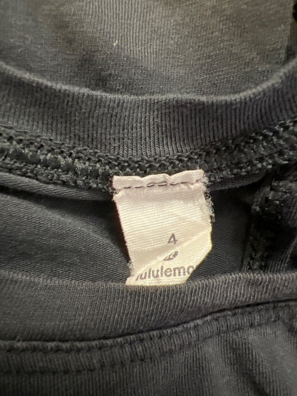 Lululemon Women's Black Draped Tie Open Back Sleeveless Athletic Tank Top - 4 image 3
