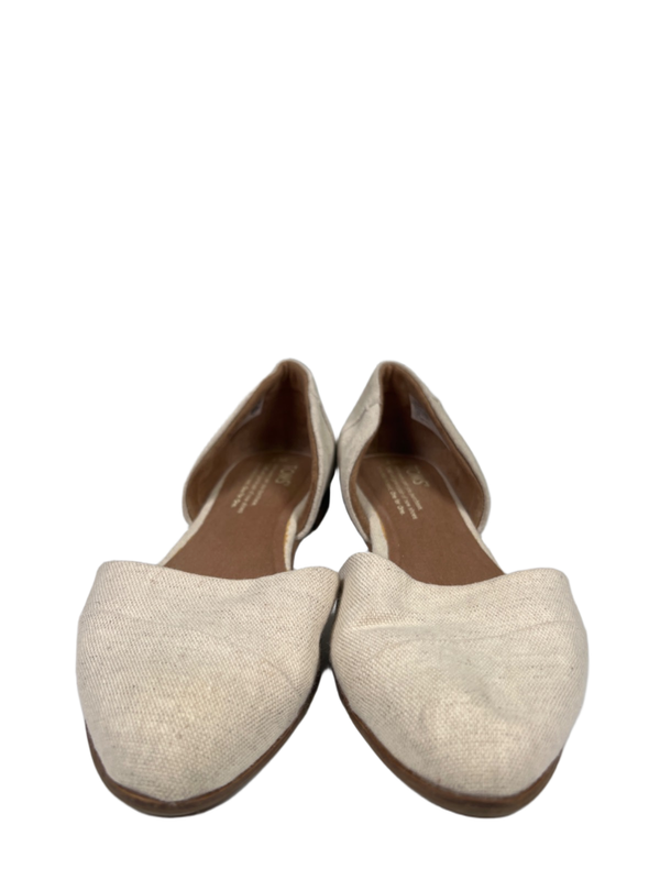 Toms Women's Ivory White Jutti D'orsay Slip On Flats - 7 image 2