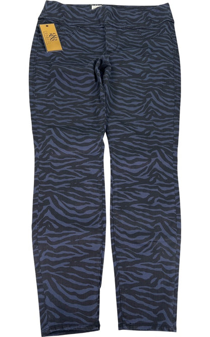 Rock and Republic Women’s Blue Fever Zazzy Zebra Pull On Denim Jeans - 16 image 2