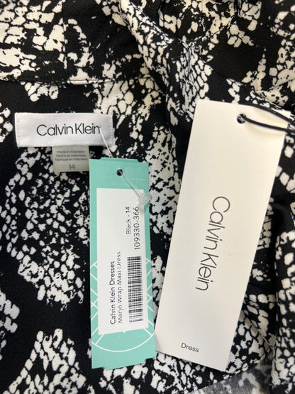 Calvin Klein Women's Black/White Snakeskin Marjo Wrap Maxi Dress - 14 image 3