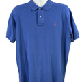 Polo Ralph Lauren Men's Blue Short Sleeve Cotton Blend Polo Shirt - XL